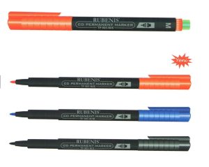RUBENİS TP-905 SİLGİLİ CD KALEMİ M KIRMIZI 12li